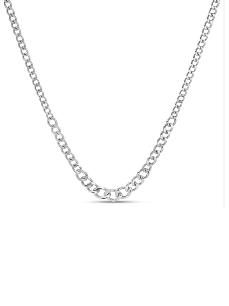 COLLANA DONNA IN ACCIAIO A CATENA CON AMGLIA GROUMETTE STROILI
