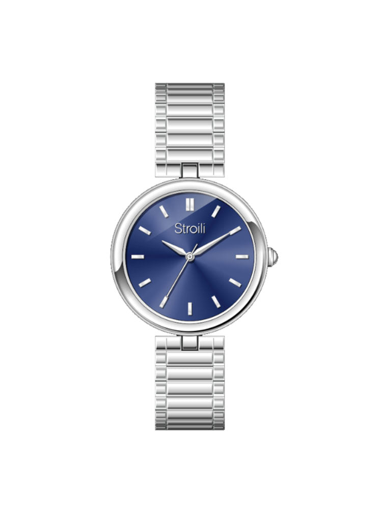 OROLOGIO DONNA CHARLESTONE SOLO TEMPO IN ACCIAIO E QUADRANTE BLU STROILI