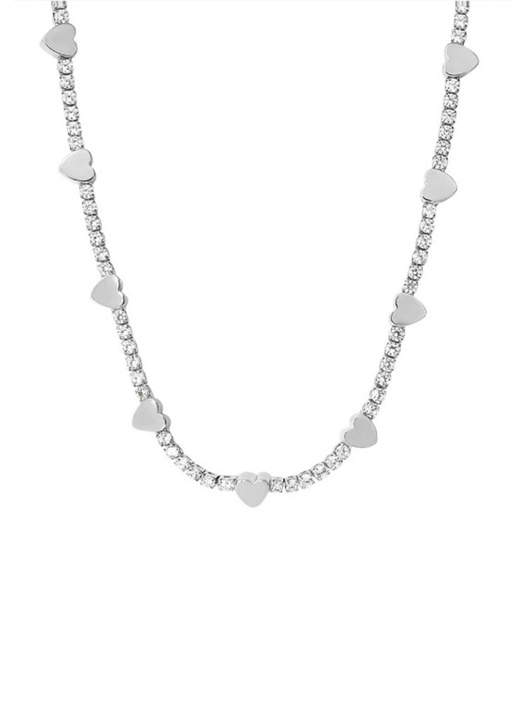 COLLANA DONNA ROMANTIC SHINE OTTONE E CRISTALLO STROILI