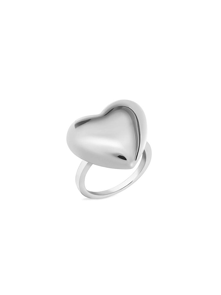 ANELLO DONNA LADY CODE CUORE ACCIAIO MISURA 14 STROILI