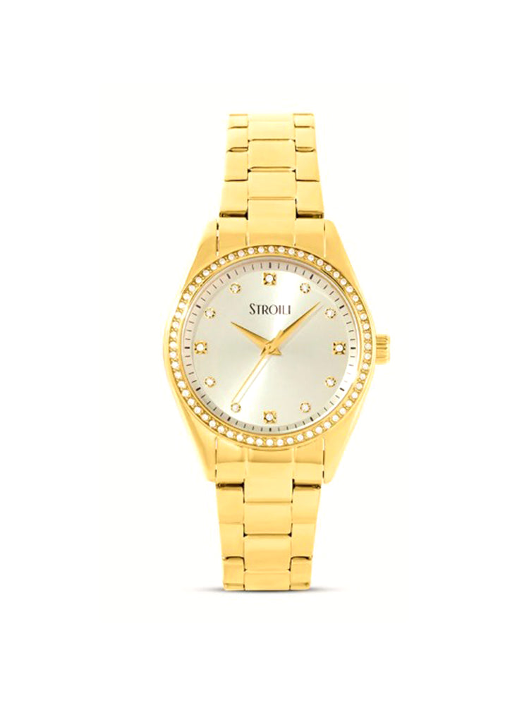 OROLOGIO DONNA AMALFI IN ACCIAIO DORATO SOLO TEMPO STROILI