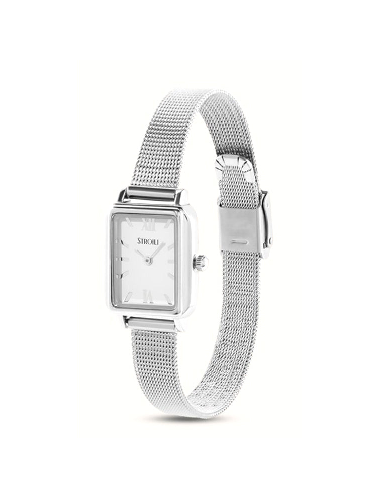 OROLOGIO DONNA IN ACCIAIO CON QUADRANTE RETTANGOLARE STROILI