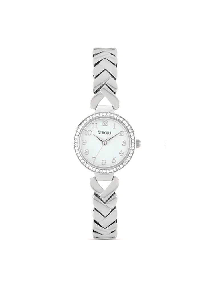 OROLOGIO DONNA ROMA SOLO TEMPO IN ACCIAIO STROILI