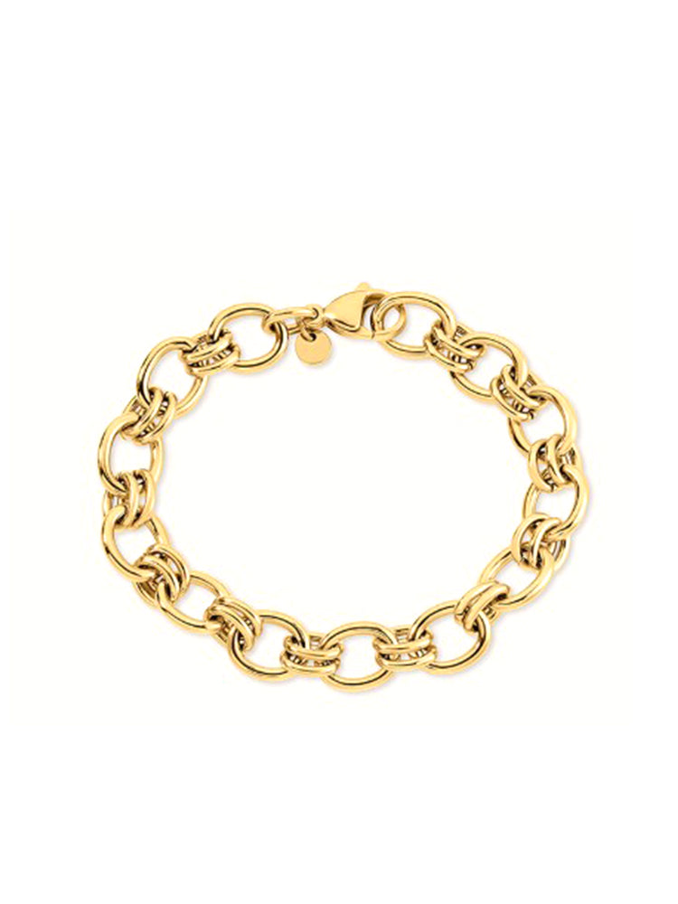 BRACCIALE DONNA IN ACCIAIO DORATO A CATENA STROILI