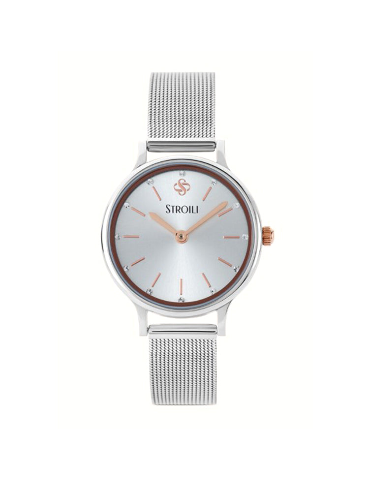 OROLOGIO DONNA IN ACCIAIO CON MAGLIA MILANO STROILI