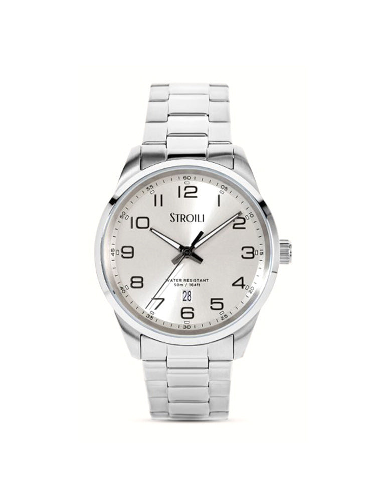 OROLOGIO UOMO SOLO TEMPO IN ACCIAIO CON QUADRANTE SILVER STROILI