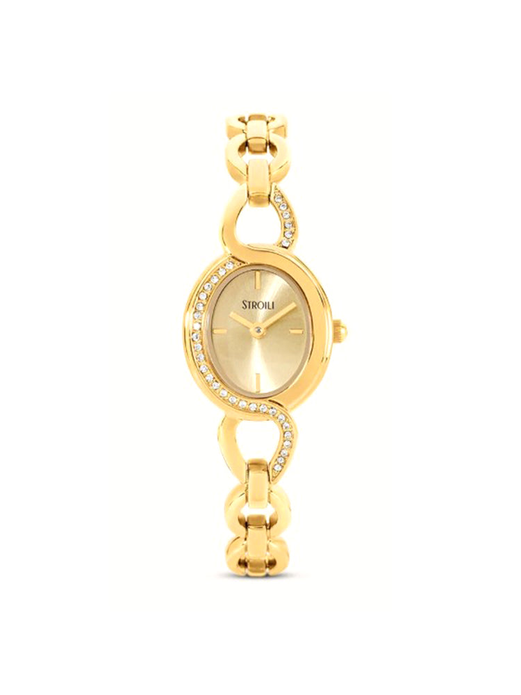 OROLOGIO DONNA BRACCIALE A CATENA DORATO STROILI