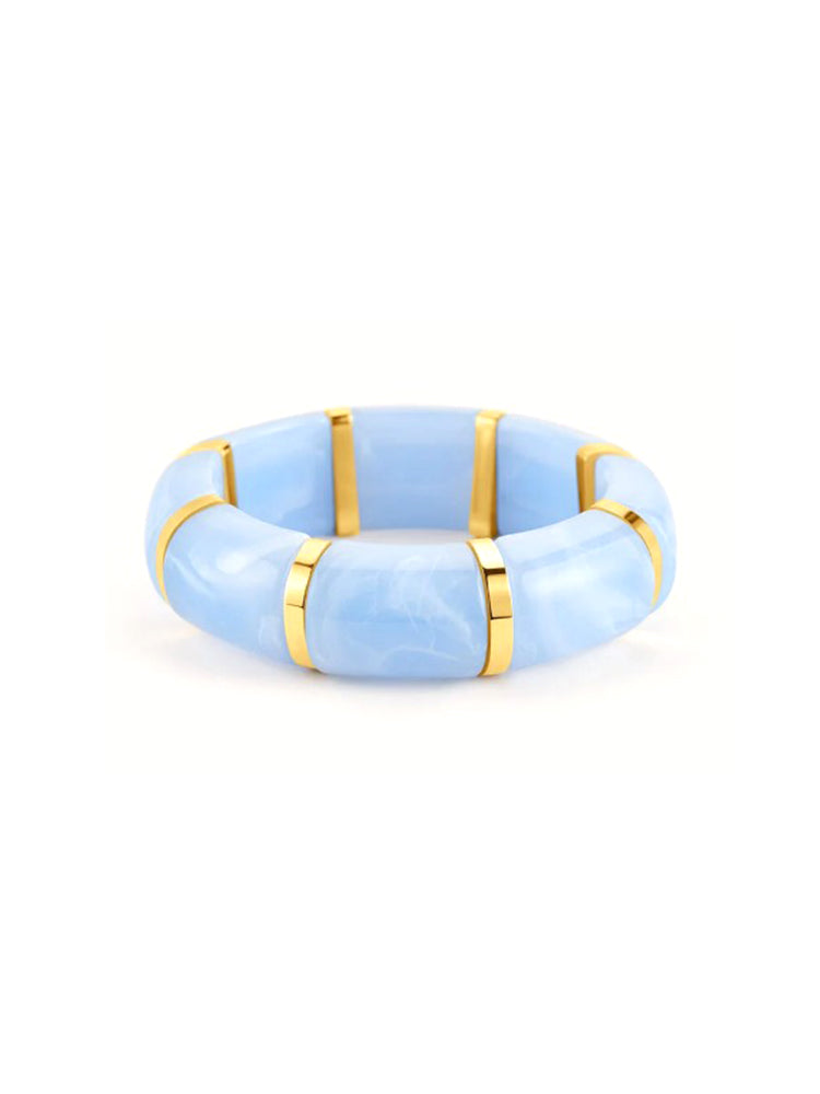 BRACCIALE DONNA BANGLE ACRILICO CELESTE STROILI