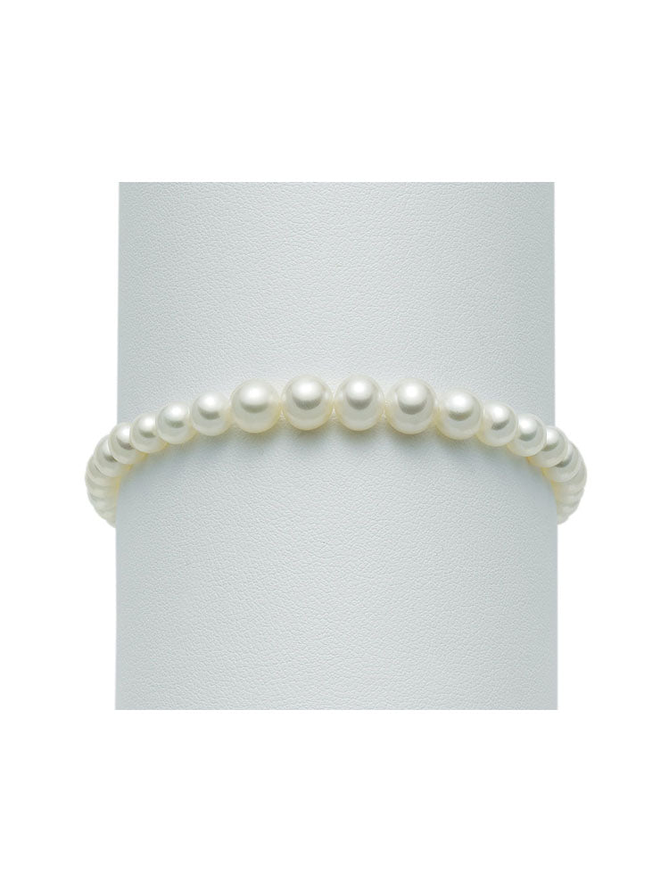 BRACCIALE DONNA DI PERLE BIANCHE MIS 6,5-7 MILUNA