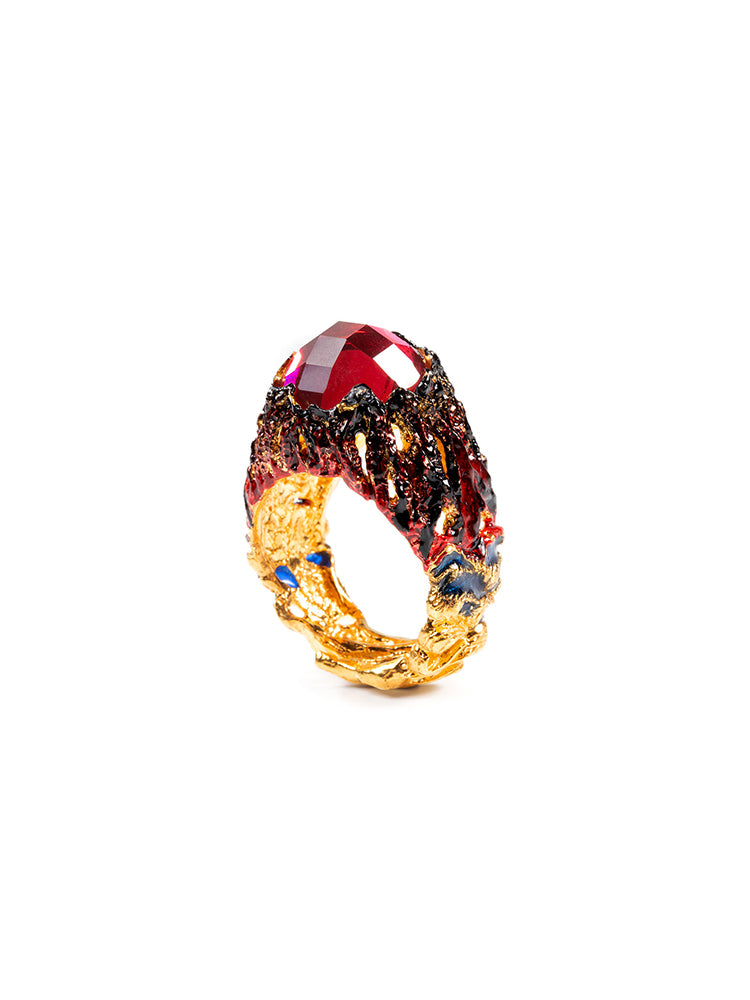 ANELLO DONNA 4 ELEMENTI - FUOCO - ISOLA BELLA