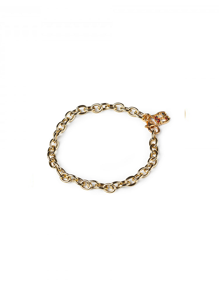 BRACCIALE DONNA CON LOGO DORATO 22 CM ISOLA BELLA
