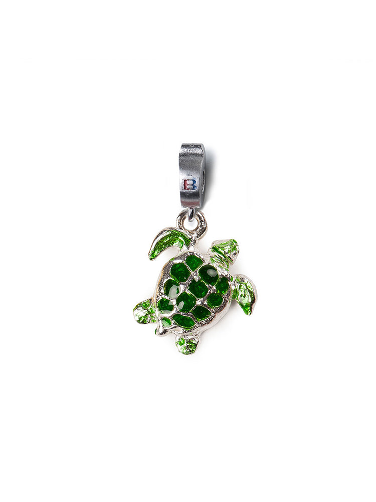 CHARM - D-JAVU - TARTARUGA - COLOR RODIO ISOLA BELLA