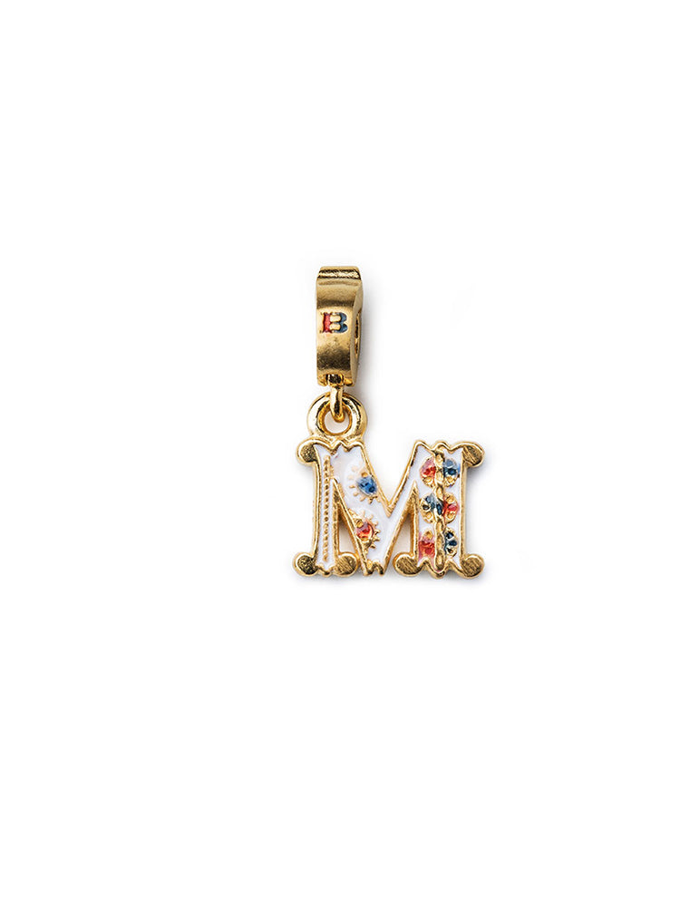 CHARM - LETTERA M - DORATO ISOLA BELLA