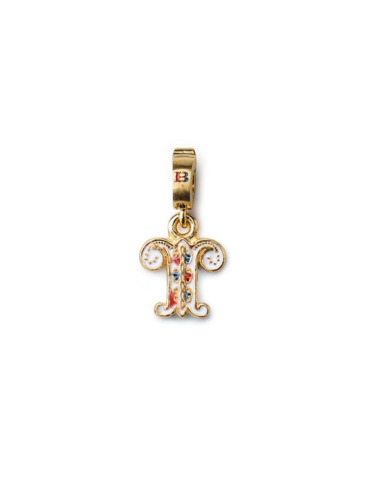 CHARM - LETTERA T - DORATO ISOLA BELLA