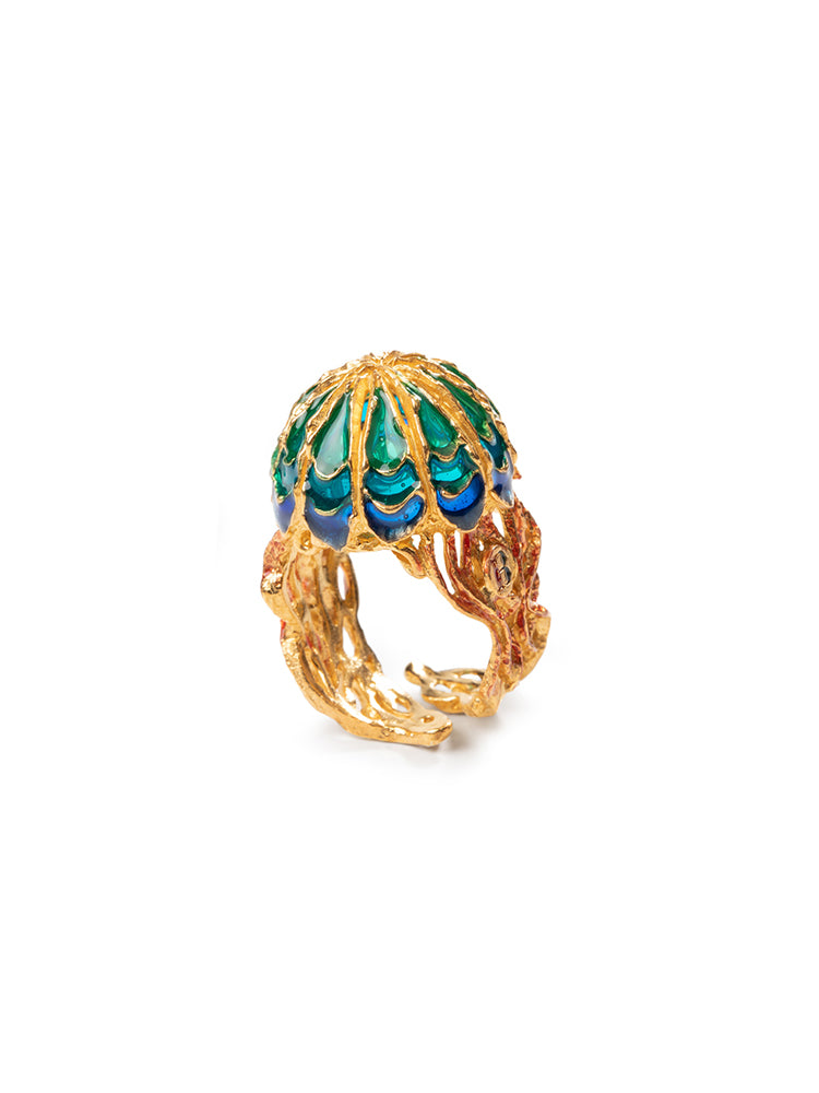 ANELLO DONNA - MEDUSA - DORATO ISOLA BELLA