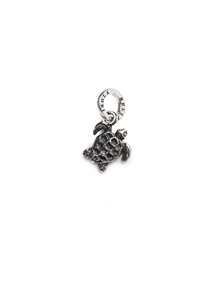 CHARM DONNA - CARETTA - IN ARGENTO 925 PLACCATO RUTENIO ISOLA BELLA