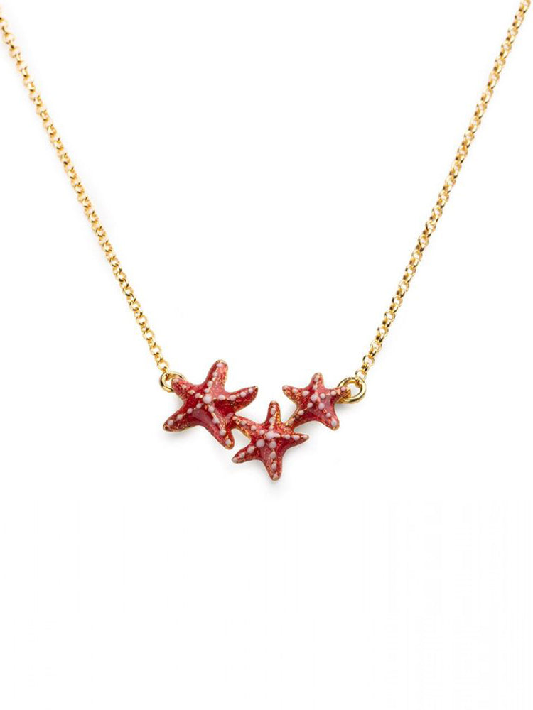 COLLANA DONNA PENDENTE STELLE MARINE ISOLA BELLA
