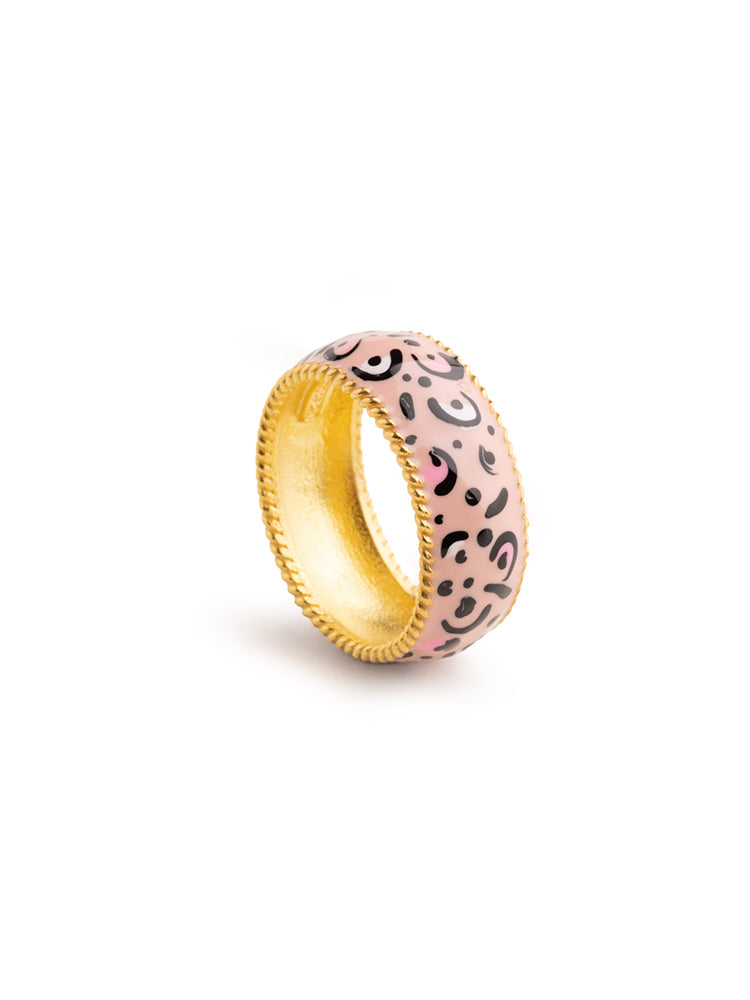 ANELLO DONNA FASCIA ANIMALIER LEOPARDATO ISOLA BELLA