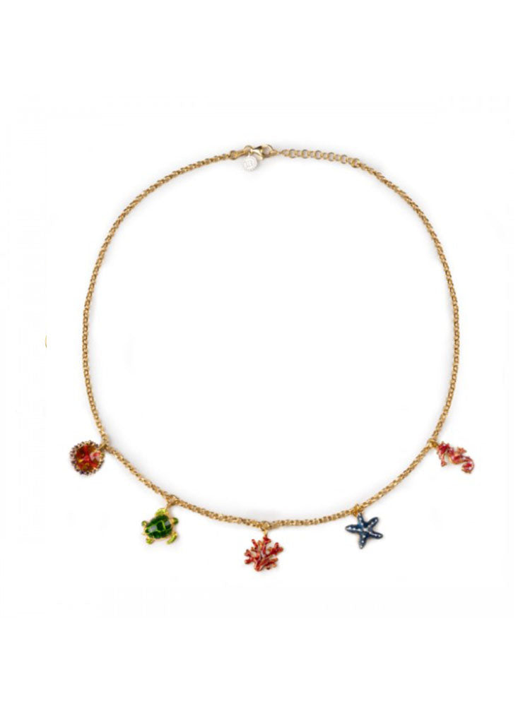 COLLANA DONNA IN ARGENTO GIROCOLLO MARE ISOLA BELLA