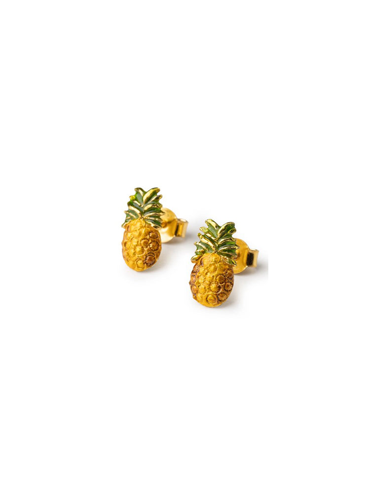 ORECCHINI DONNA MINI ANANAS SMALTATI ISOLA BELLA