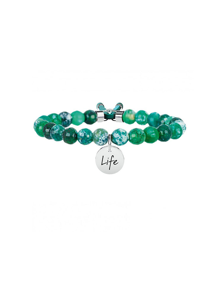 BRACCIALE DONNA SYMBOLS - AGATA VERDE - ARMONIA KIDULT