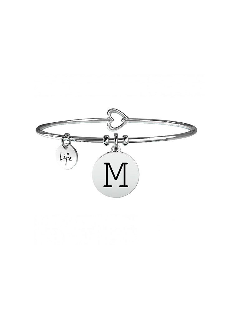 BRACCIALE DONNA SYMBOLS - LETTERA M - SILVER KIDULT