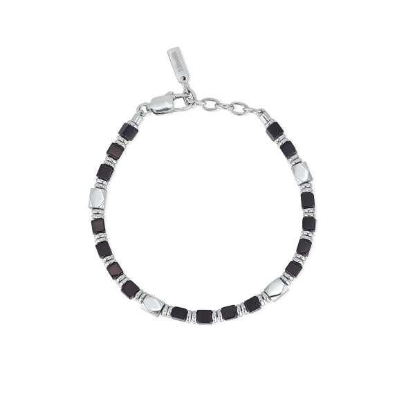 BRACCIALE UOMO ORIGINAL IN ACCIAIO E ONICE 2JEWELS
