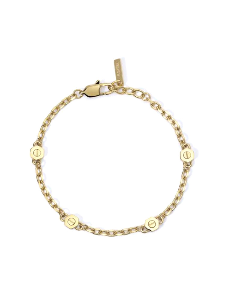 BRACCIALE UOMO IN ACCIAIO DORATO A CATENA 2JEWELS
