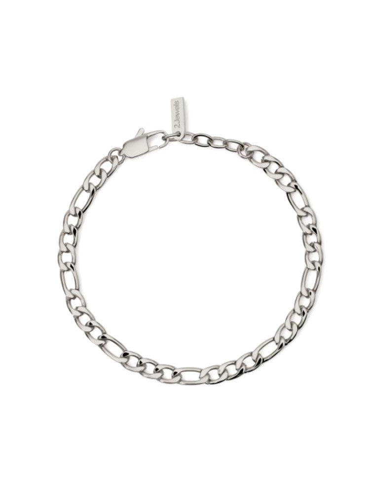 BRACCIALE UOMO IN ACCIAIO A CATENA FIGARO 2JEWELS