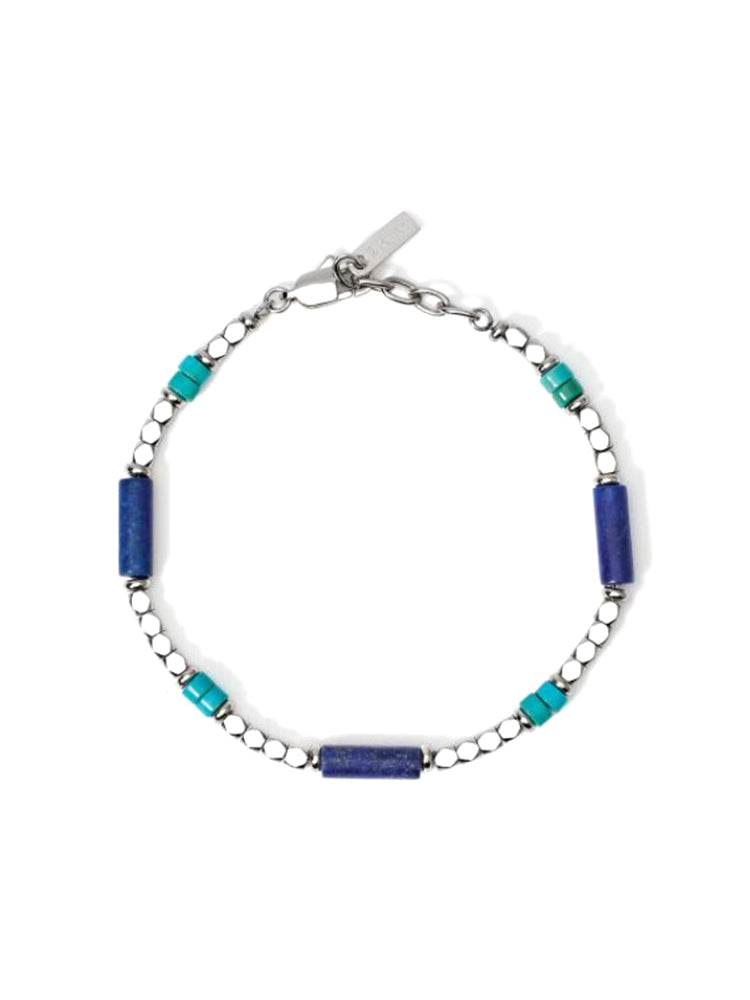BRACCIALE UOMO IN ACCIAIO CON LAPIS E TURCHESE 2JEWELS