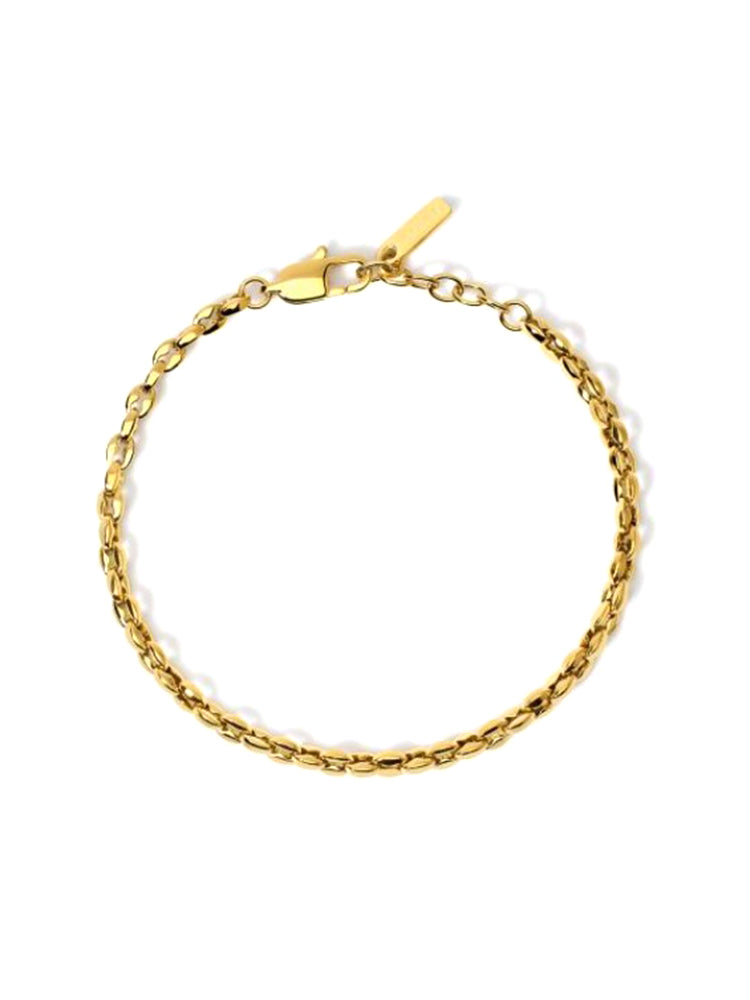 BRACCIALE UOMO IN ACCIAIO DORATO CON MAGLIA MARINA 2JEWELS