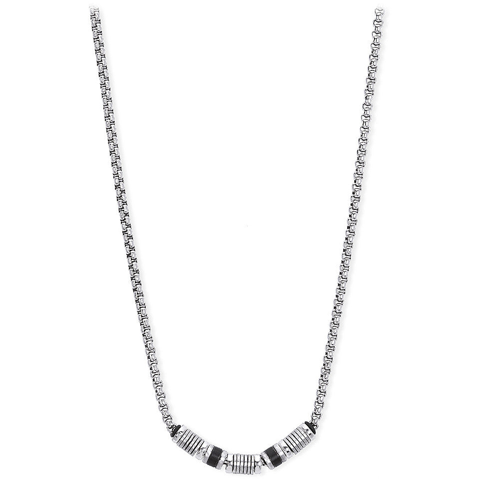 COLLANA UOMO BLOCKCHAIN IN ACCIAIO E PVD NERO 2JEWELS