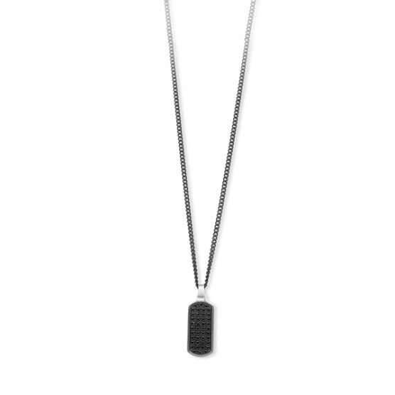 COLLANA UOMO BLOCKCHAIN IN ACCIAIO CON PVD NERO 2 JEWELS