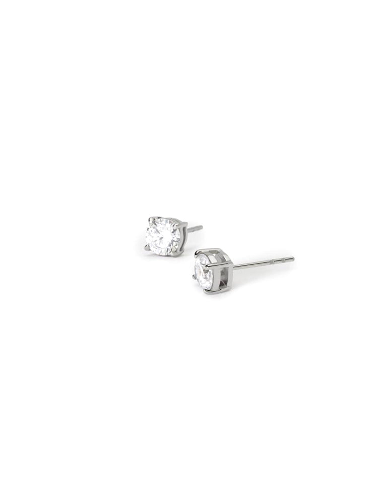 ORECCHINI UOMO IN ACCIAIO CON ZIRCONI BIANCHI 2JEWELS