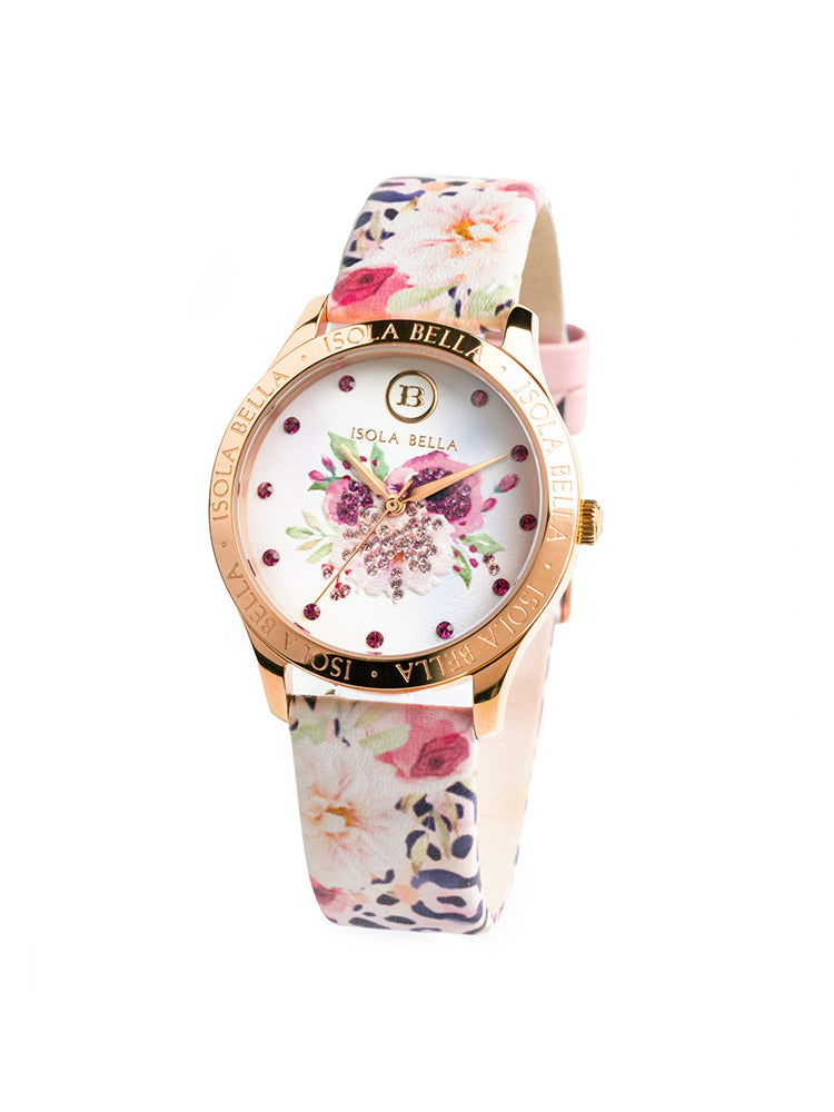 OROLOGIO DONNA ANIMALIER LEOPARDATO SOLO TEMPO ISOLA BELLA