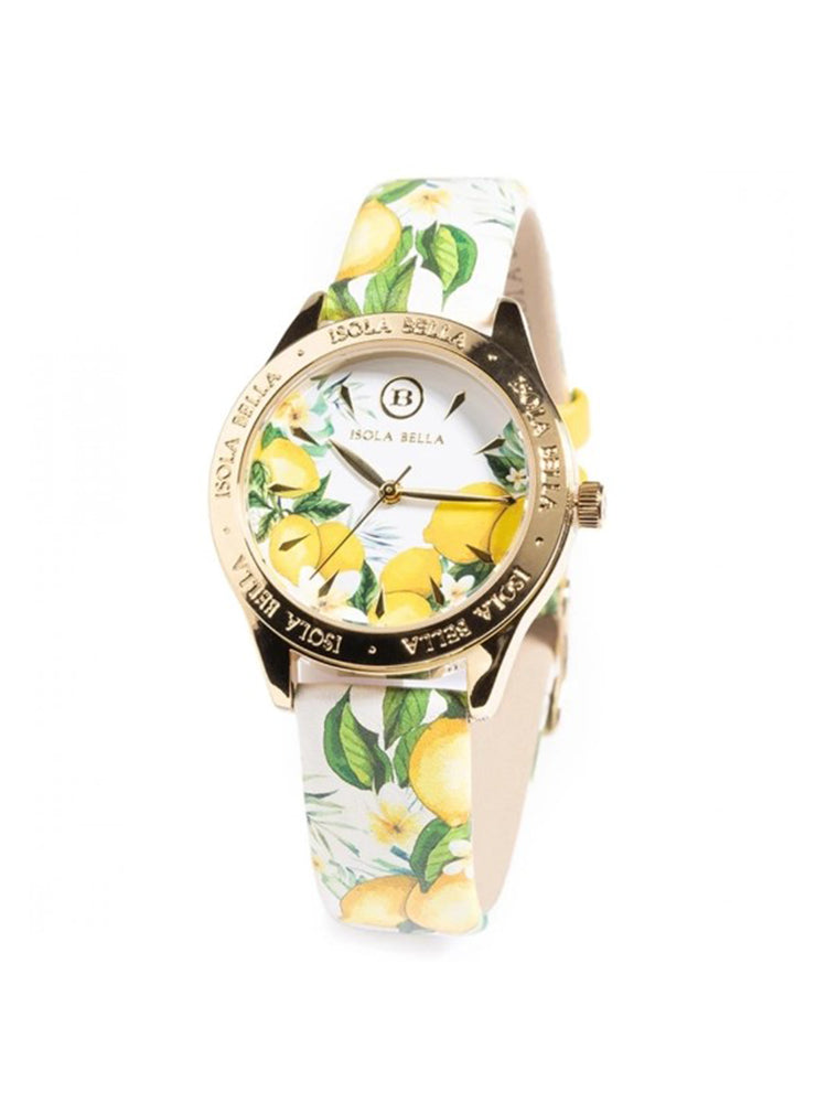 OROLOGIO DONNA LIMONI CON CINTURINO IN PELLE A FANTASIA ISOLA BELLA