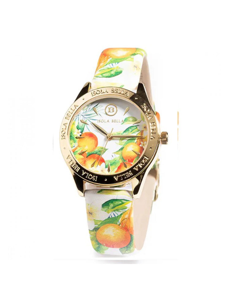 OROLOGIO DONNA ARANCE CON CINTURINO IN PELLE MULTICOLOR ISOLA BELLA