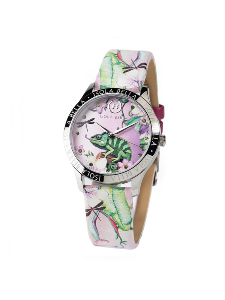 OROLOGIO DONNA CAMALEONTE CON CINTURINO IN PELLE MULTICOLOR ISOLA BELLA