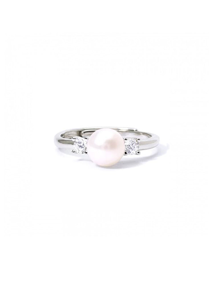 ANELLO DONNA MON CHÈRIE IN ARGENTO CON PERLA CENTRALE MABINA GIOIELLI