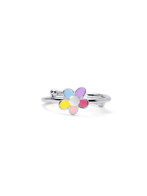 ANELLO BIMBA BLOOM IN ARGENTO CON FIORELLINO MABINA GIOIELLI