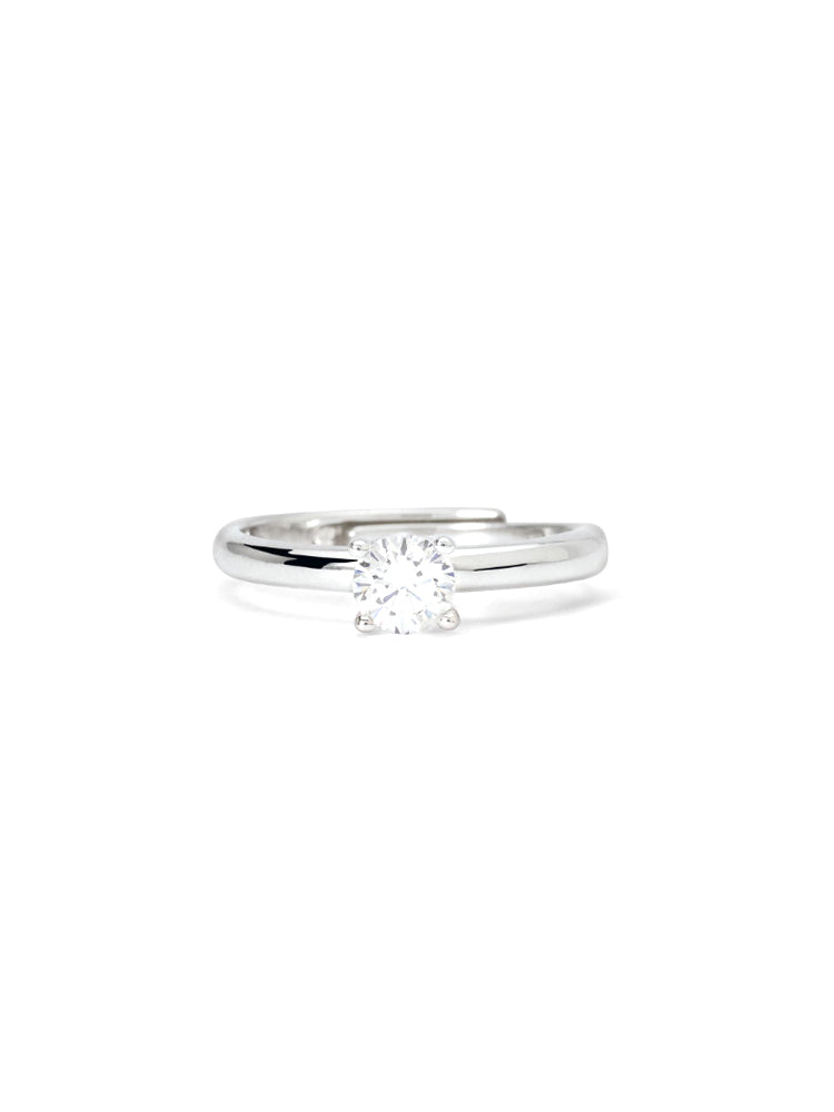 ANELLO DONNA SOLITAIRE IN ARGENTO CON ZIRCONE MABINA GIOIELLI
