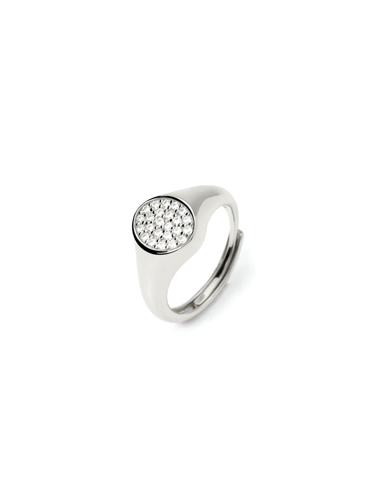ANELLO DONNA CHEVALIER IN ARGENTO CON ZIRCONI BIANCHI MABINA GIOIELLI