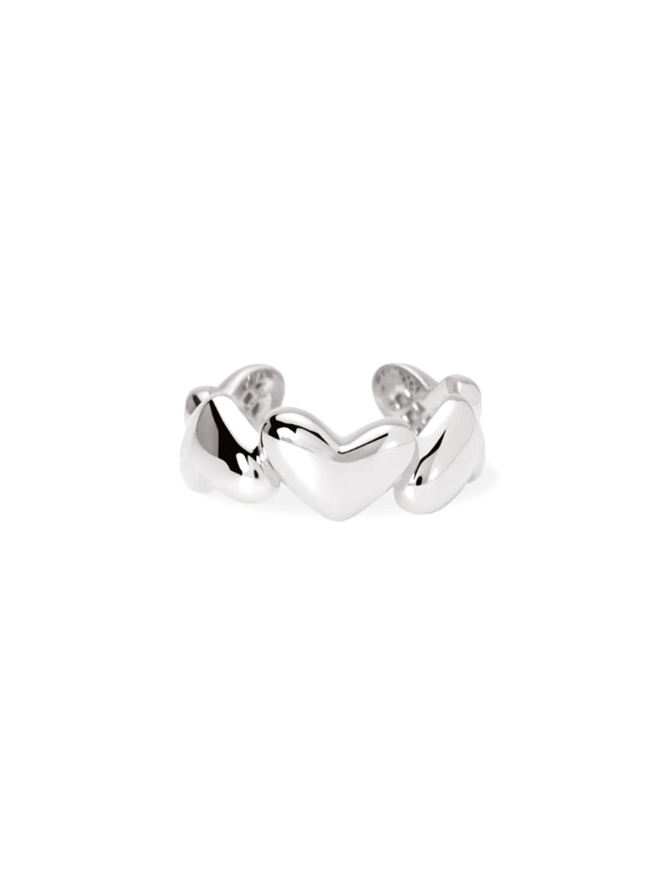 ANELLO DONNA CONTRARIE' IN ARGENTO CON CUORI MABINA GIOIELLI