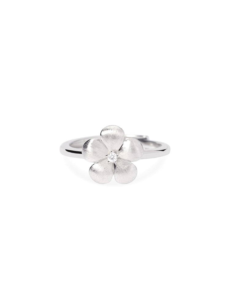 ANELLO DONNA IN ARGENTO CON FIORE CENTRALE MABINA GIOIELLI