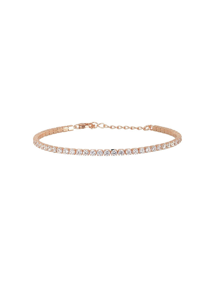 BRACCIALE DONNA TENNIS ROSATO CON ZIRCONI MABINA GIOIELLI