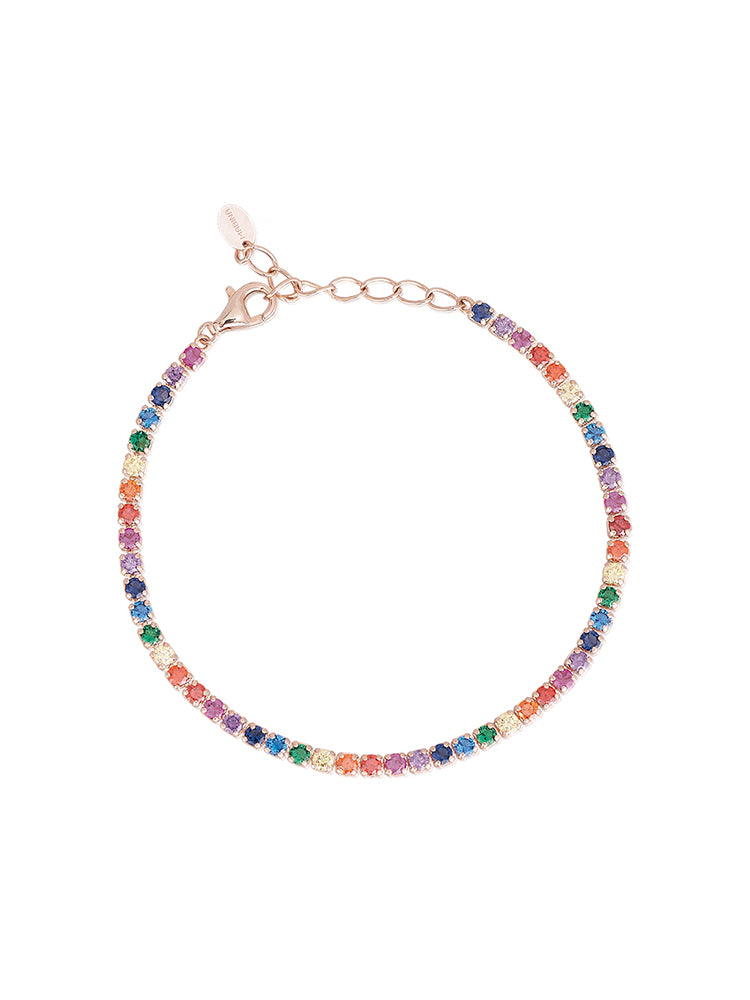 BRACCIALE DONNA TENNIS MULTICOLOR MABINA GIOIELLI