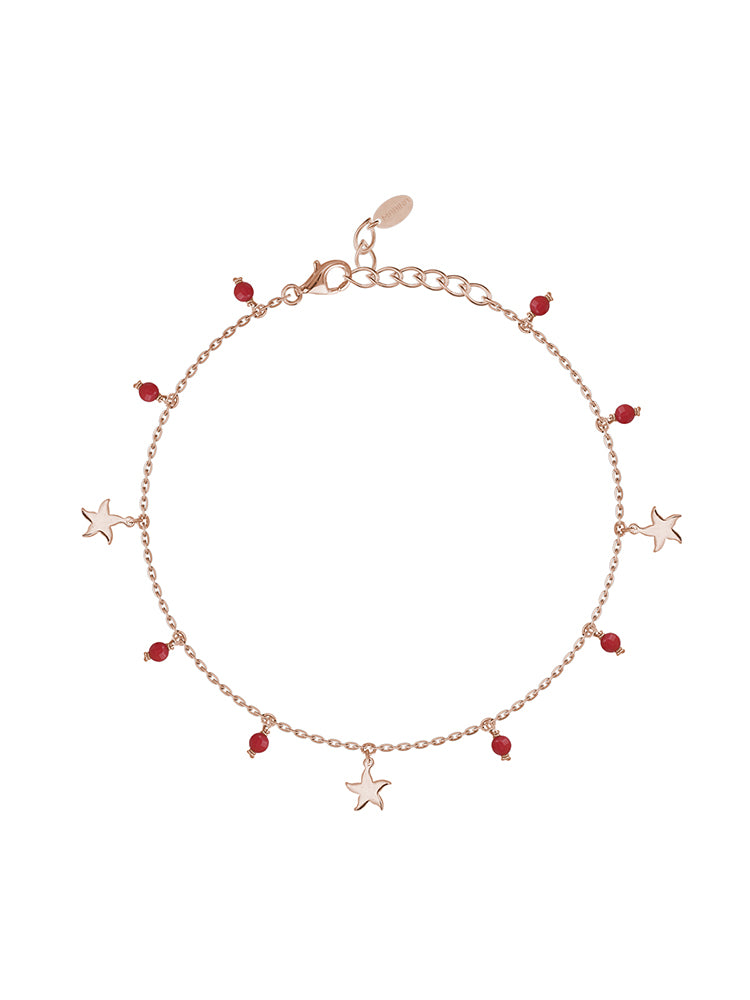 CAVIGLIERA DONNA IN ARGENTO ROSATO CON PENDENTI MABINA GIOIELLI