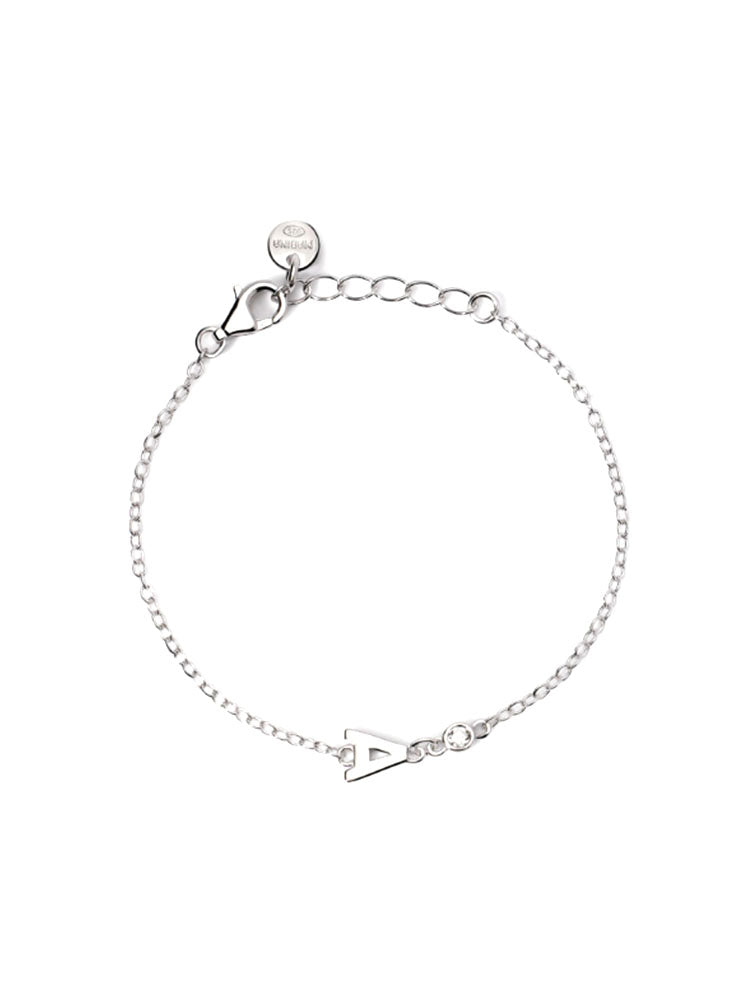 BRACCIALE NEONATO IN ARGENTO CON LETTERA A MABINA GIOIELLI