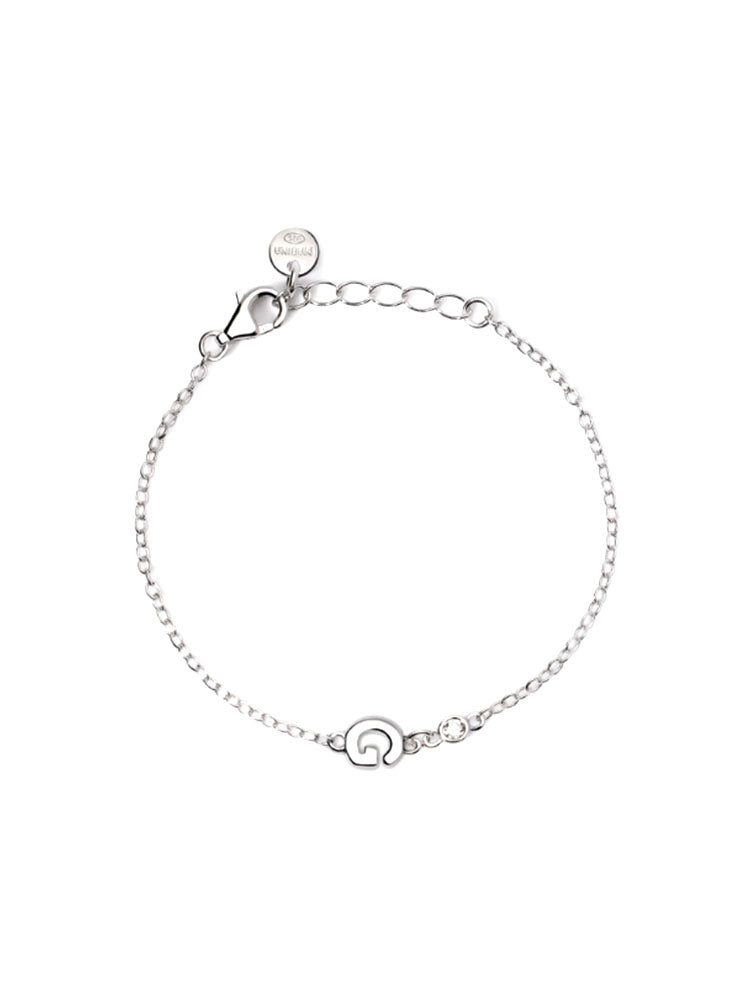 BRACCIALE NEONATO IN ARGENTO CON LETTERA G MABINA GIOIELLI