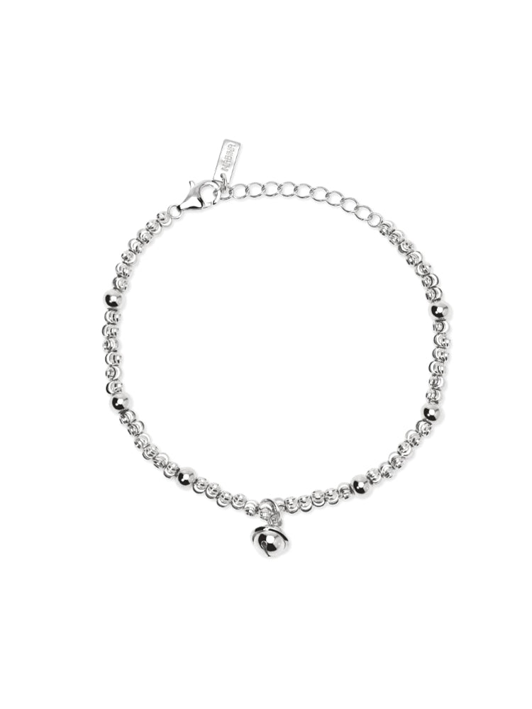 BRACCIALE DONNA CON SFERE E CAMPANELLA PENDENTE MABINA GIOIELLI